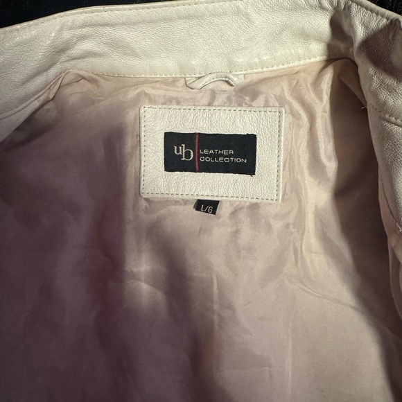 BRAND NEW Moto UB Genuine White Leather Jacket Rare and very Trendy!!! - Picture 4 of 11